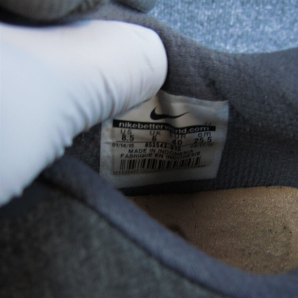 Nike‎ Training Women Sneaker Shoes Black Synthetic Lace Up Size 8.5 Medium - Picture 7 of 10